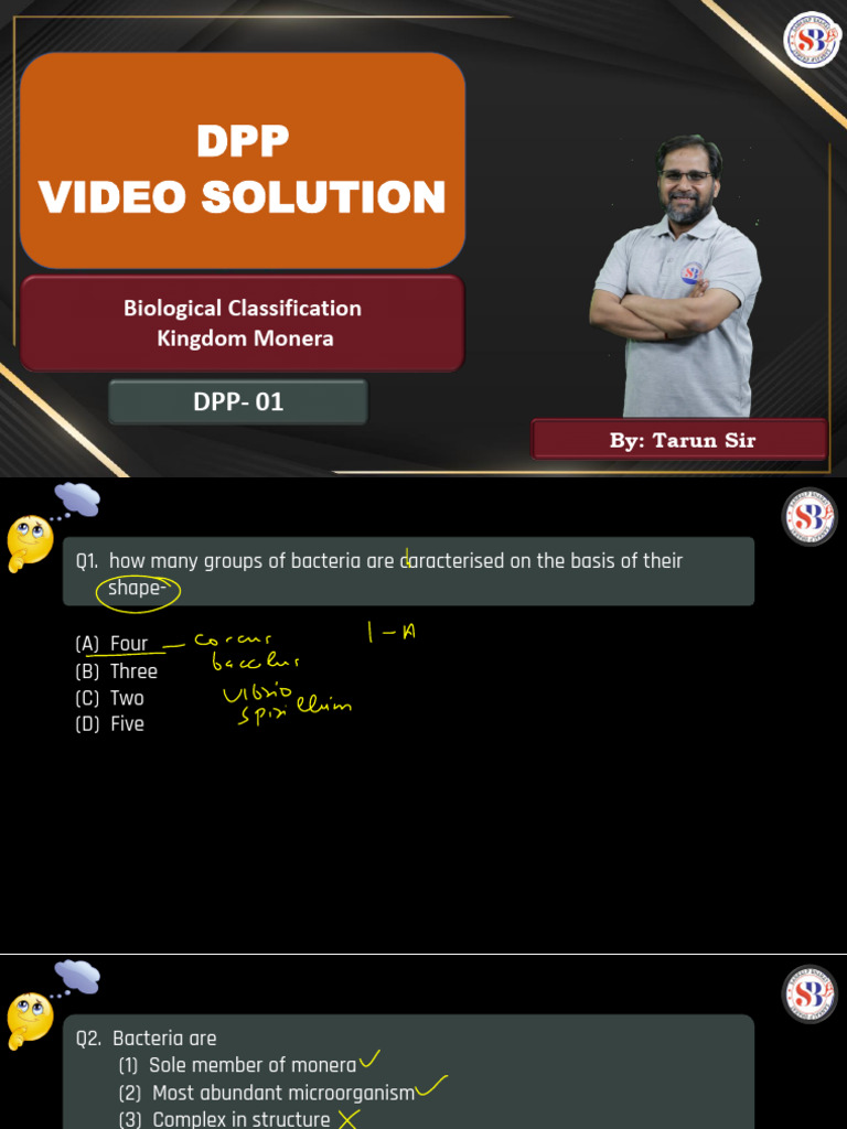 Biological Classification DPP 01 Solution PDF - 1623 - 1710733729038 ...