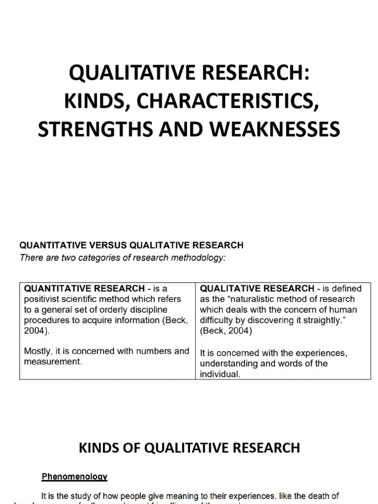PR 1 Qualitative Research | PDF
