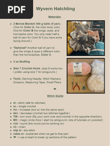 Crochet Wyvern Pattern