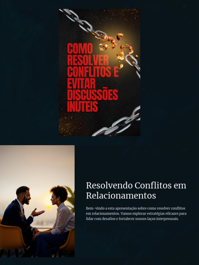 Estratégias para Resolver Conflitos em Relacionamentos | PDF ...