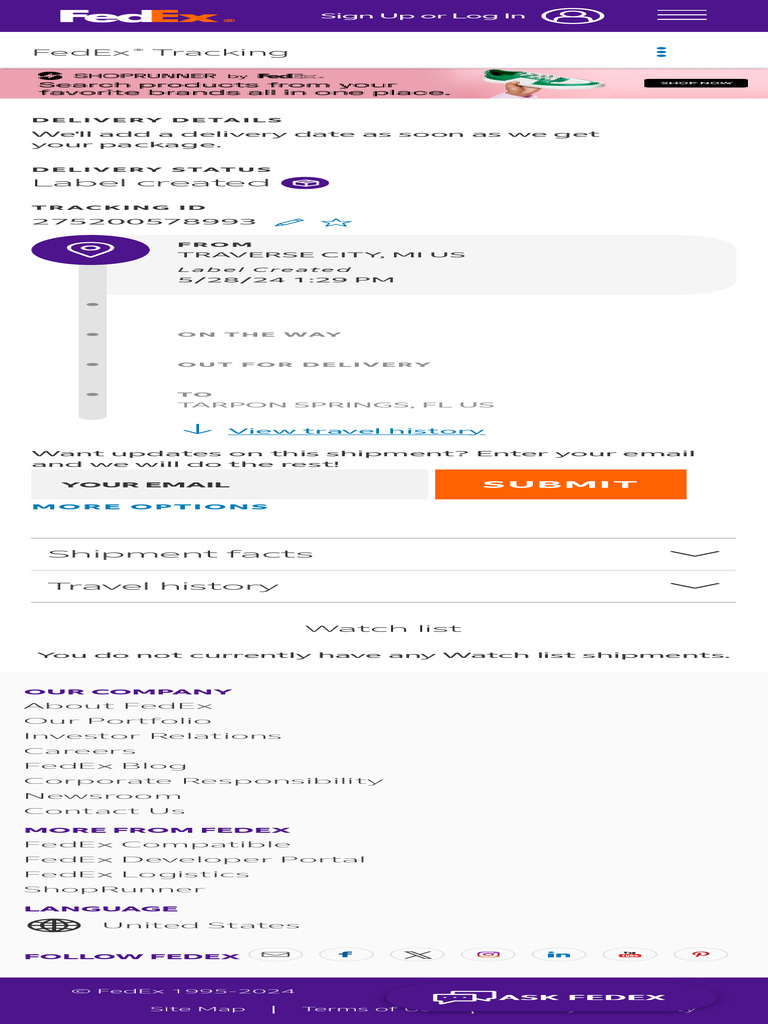 FedEx Tracking & Delivery Updates | PDF