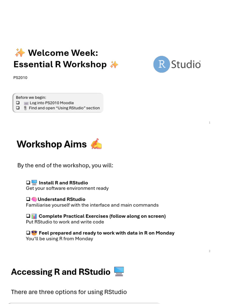 R and RStudio Installation Guide | PDF | Installation (Computer ...