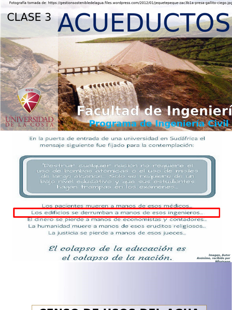 Acueductos - Clase 3 y 4-Clase | PDF | Descarga (hidrología ...