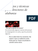 Consejos y Técnicas para Directores de Alabanza