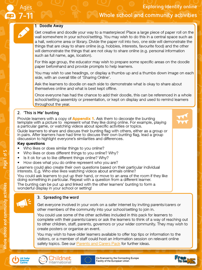 Activities for Exploring Online Identity | PDF