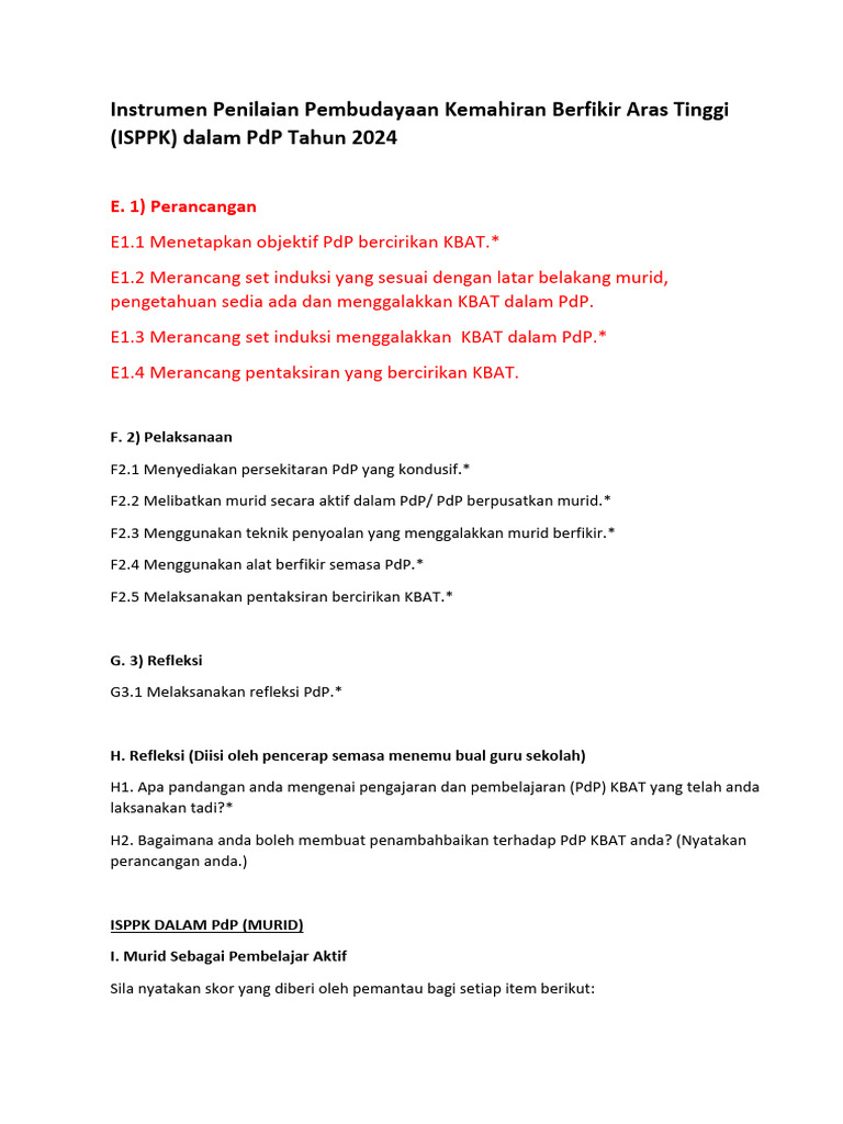 Isppk Kbat | PDF