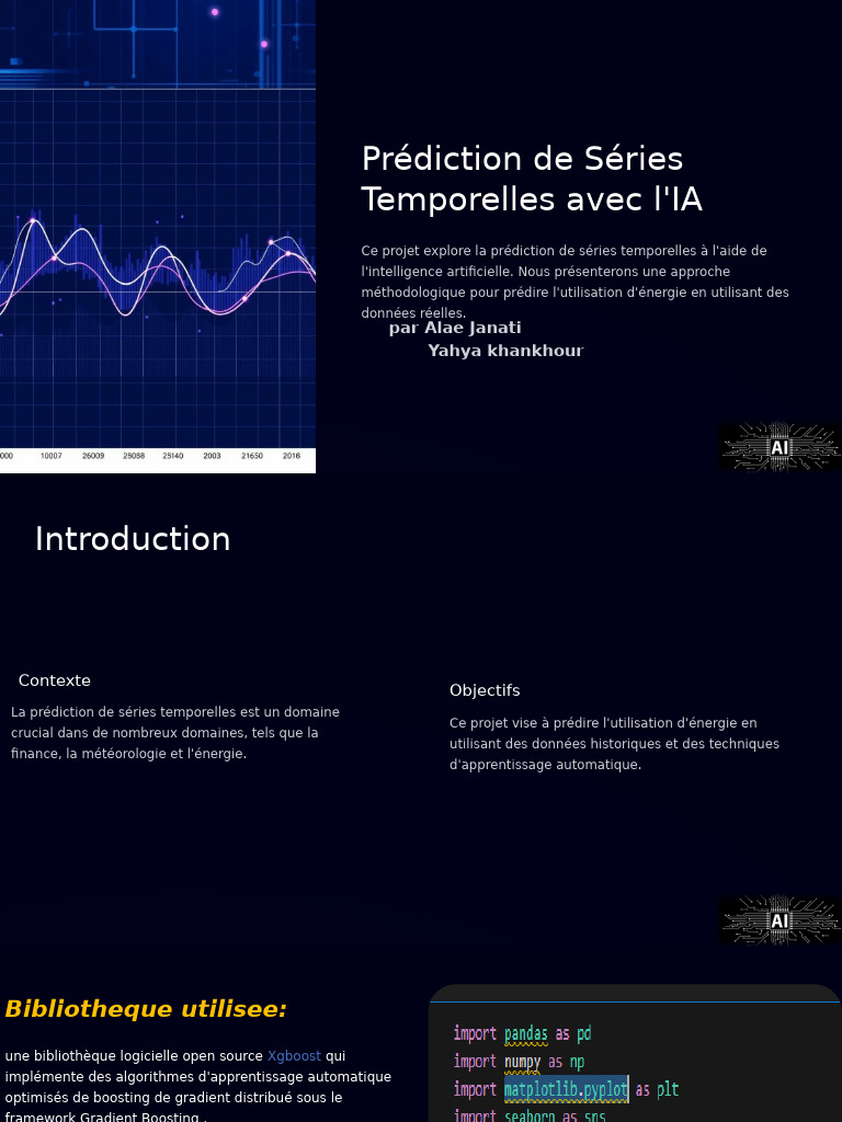 Prediction de Series Temporelles Avec lIA - 11 | PDF | Apprentissage ...