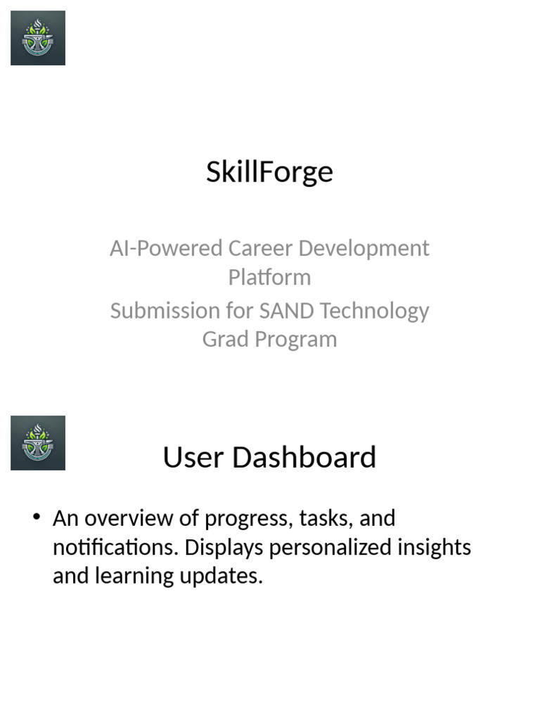 SkillForge_Prototype_Presentation_Updated | PDF