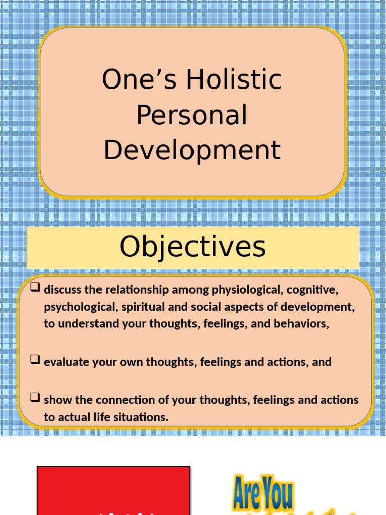 Holistic Personal Development Guide | PDF | Thought | Feeling