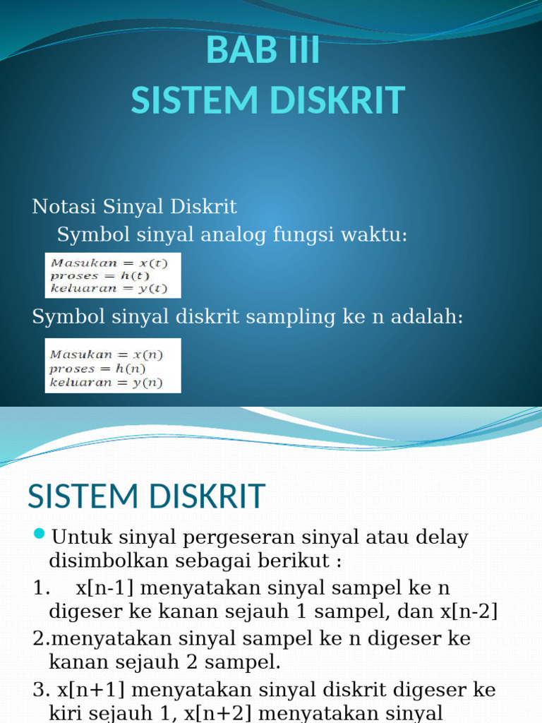PSD Sistem Diskrit | PDF