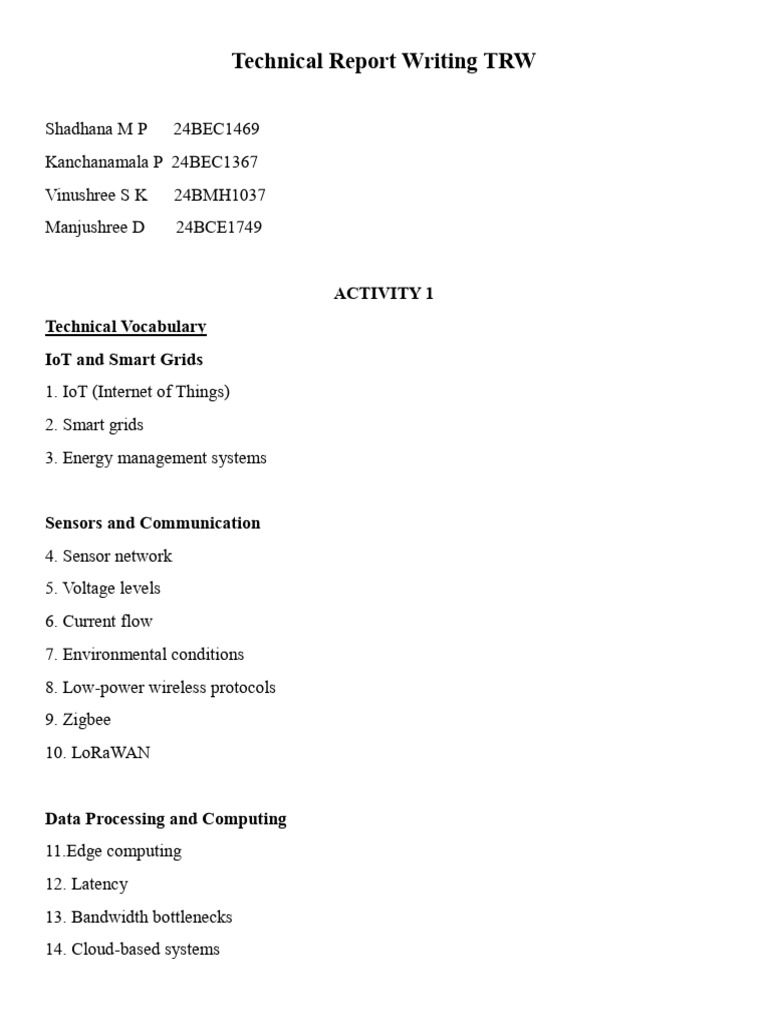 Technical Vocabulary and Jargons | PDF | Internet Of Things ...