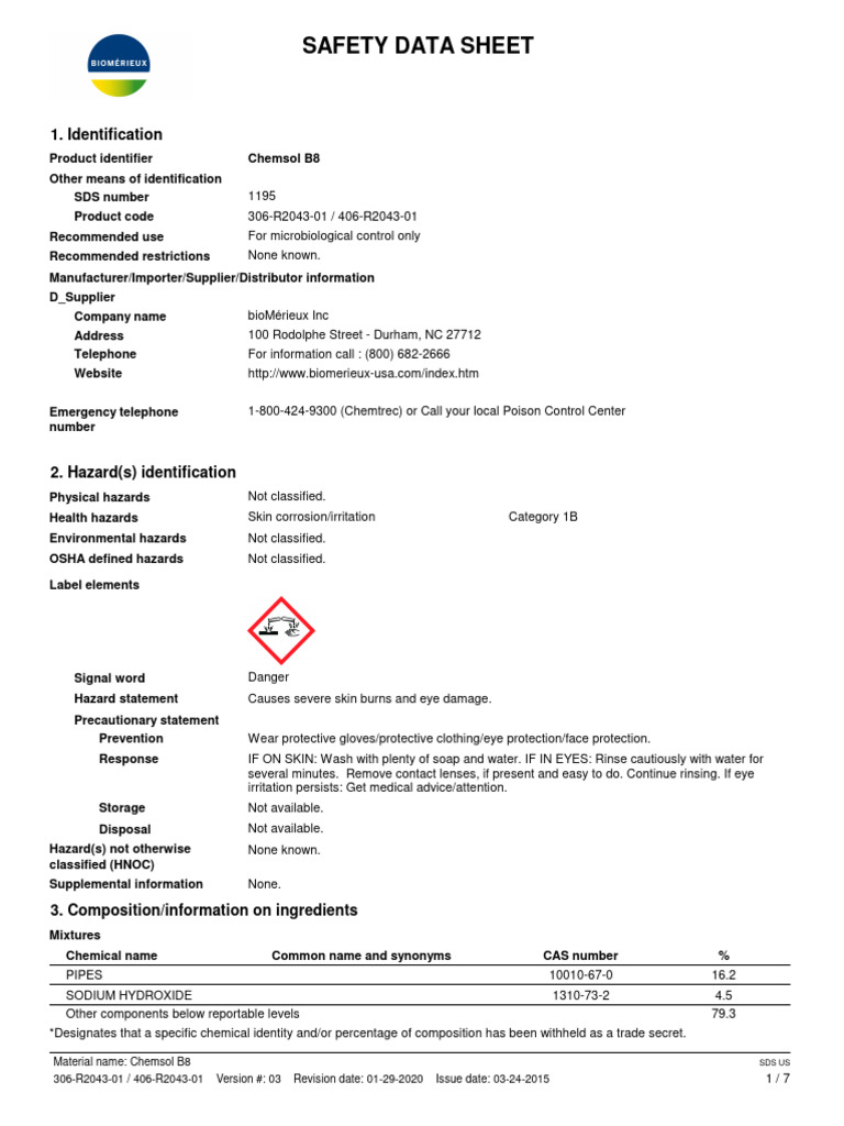 Chemsol b8 21 januari 2025 pdf dangerous goods personal