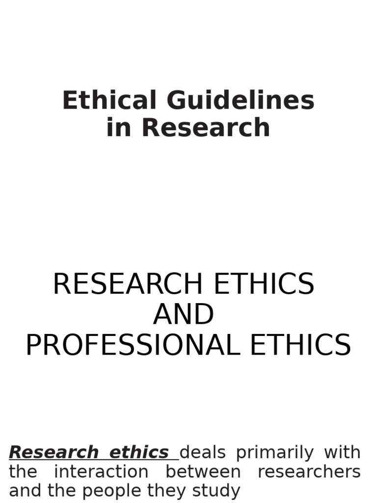 Research Ethics And Informed Consent Guide Pdf Consent Social