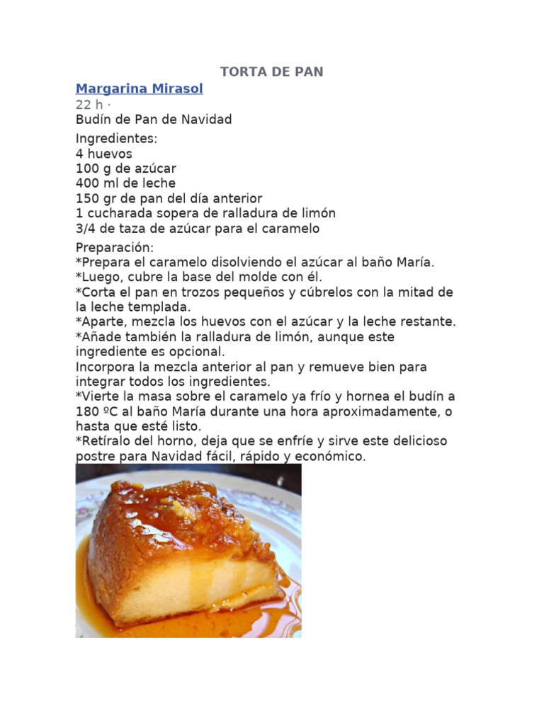 Torta de Pan | PDF