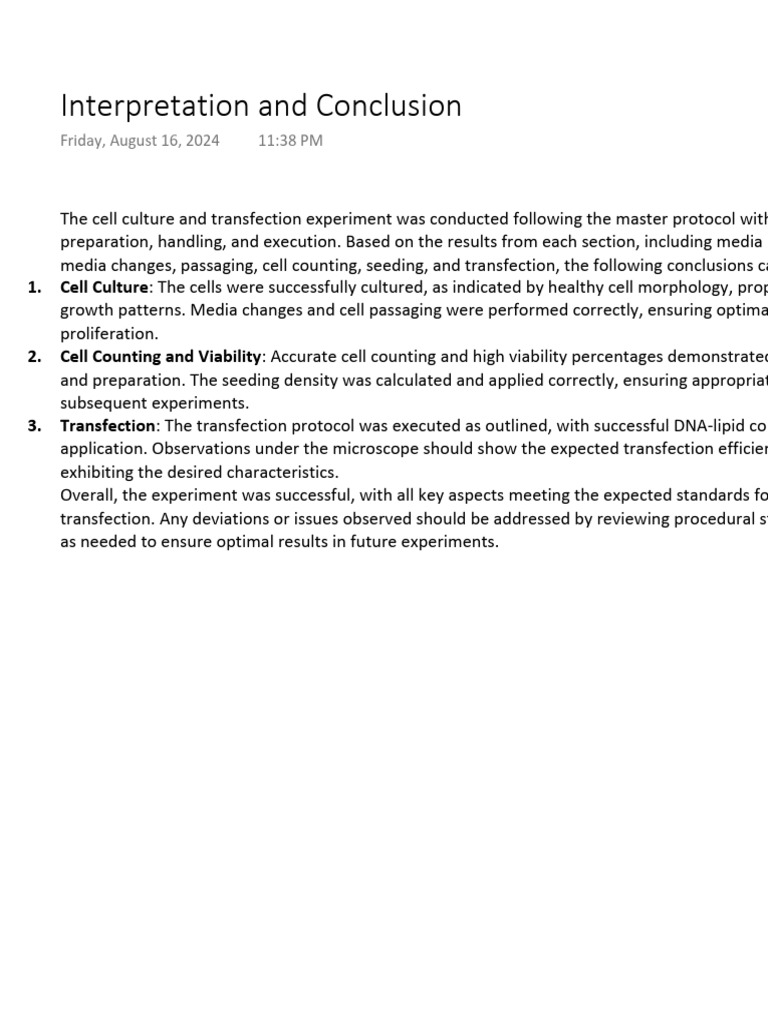 Biotech Lab Notebook | PDF