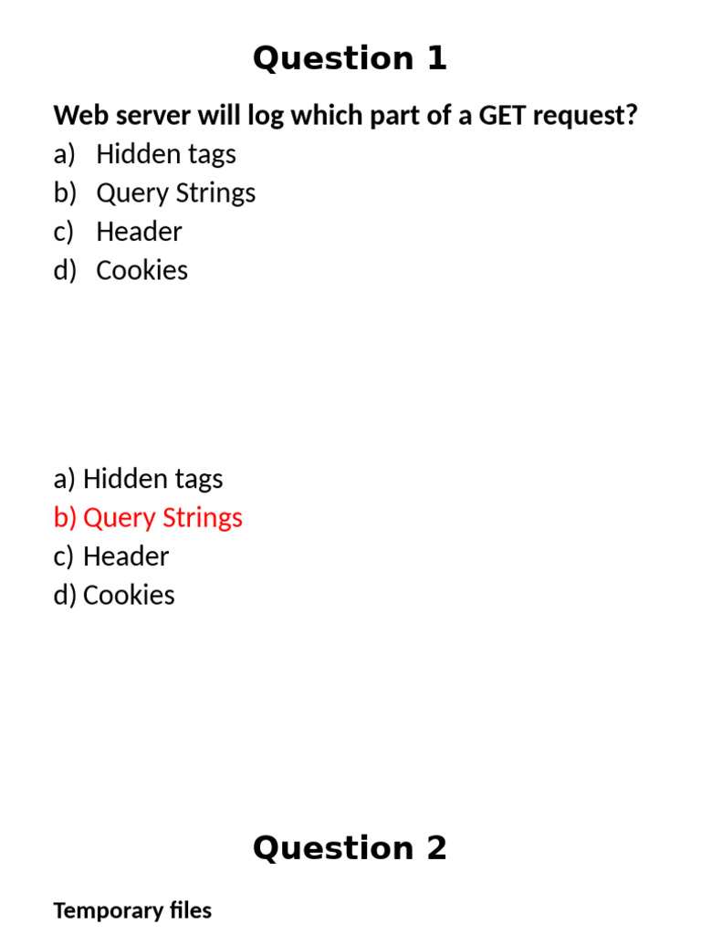 Web Security Quiz | PDF | Http Cookie | World Wide Web