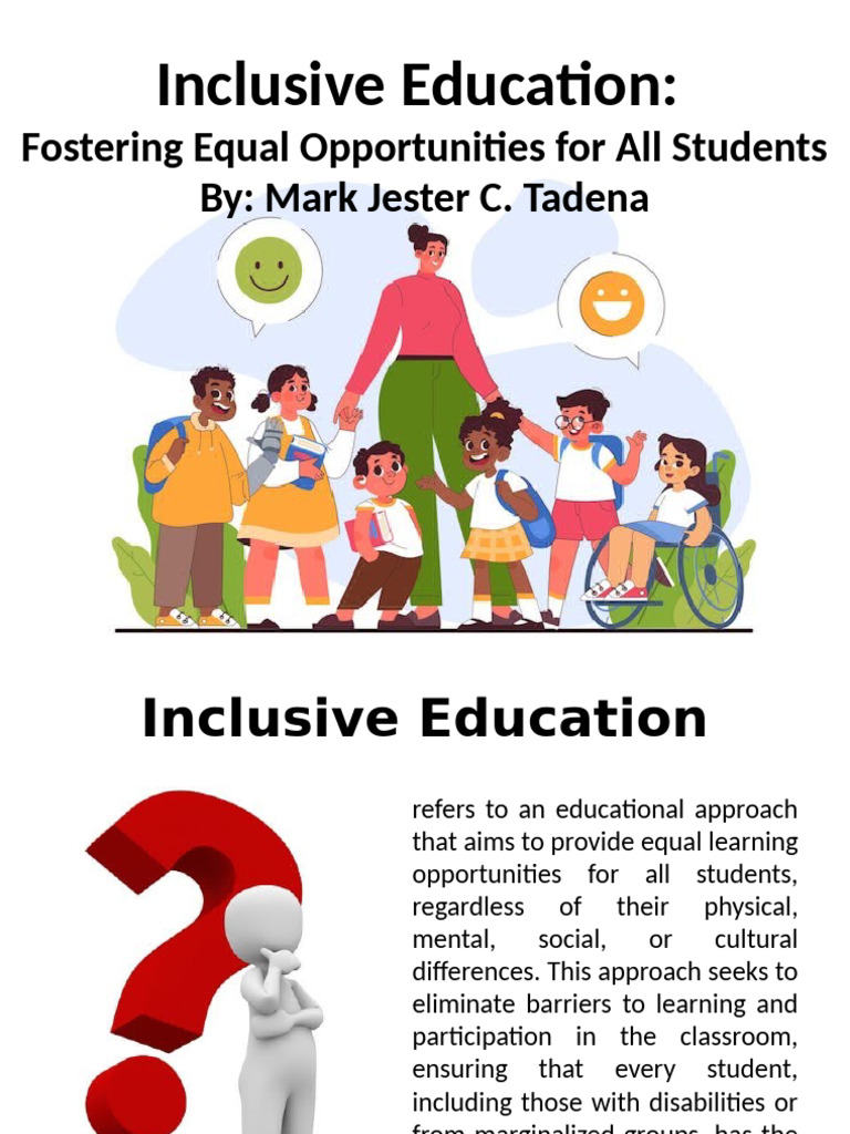 Inclusive Education for All Students | PDF | Inclusion (Education ...