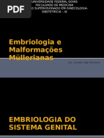 Embriologia e Malformações Müllerianas