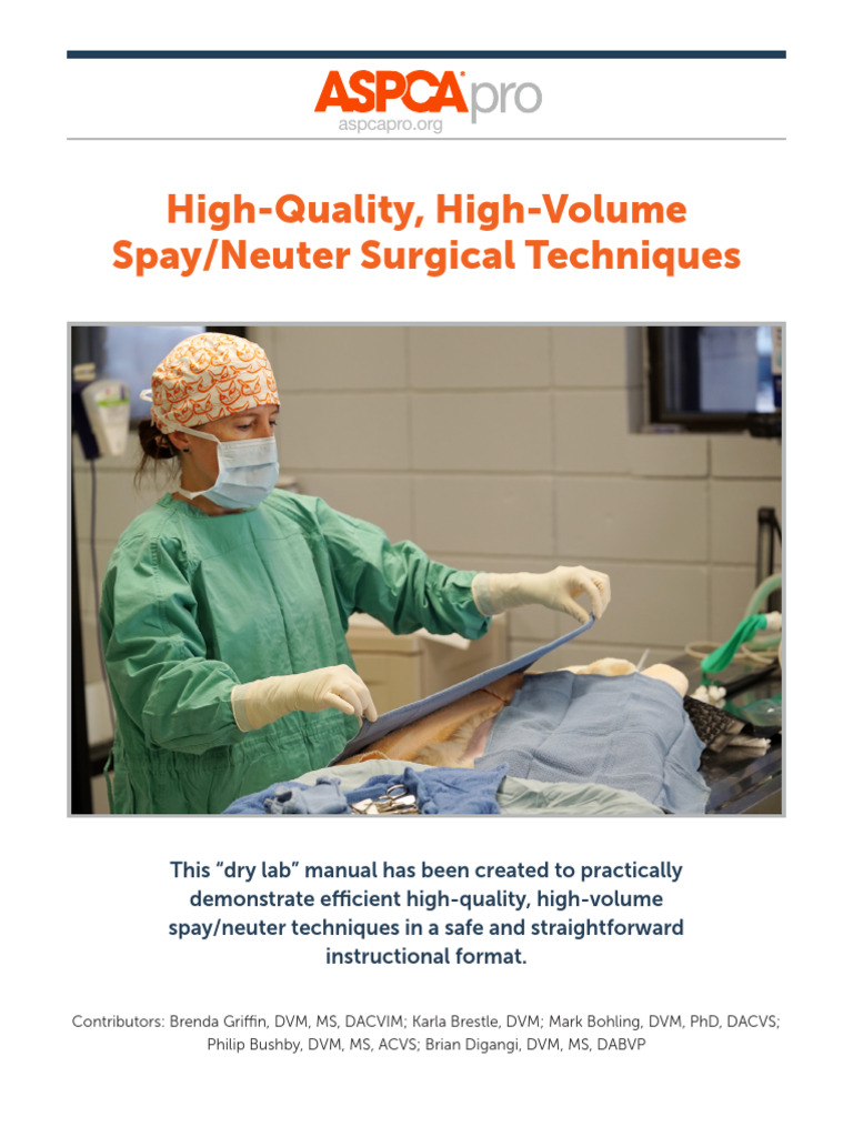 High-Volume Spay/Neuter Techniques Guide | PDF | Ovary | Knot
