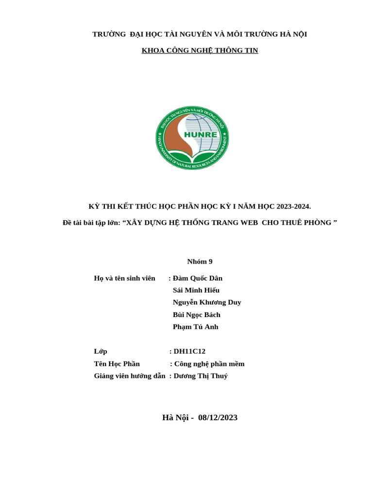 Nhom 9 CNPM | PDF