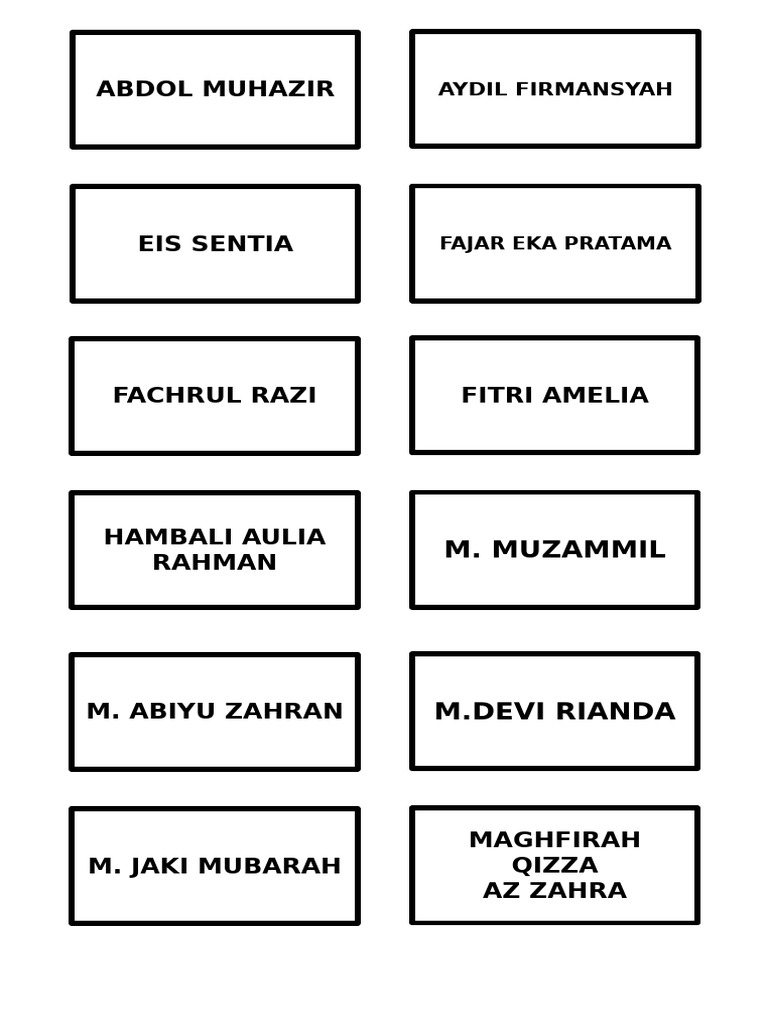 Daftar Nama Anggota Tim 2023 | PDF
