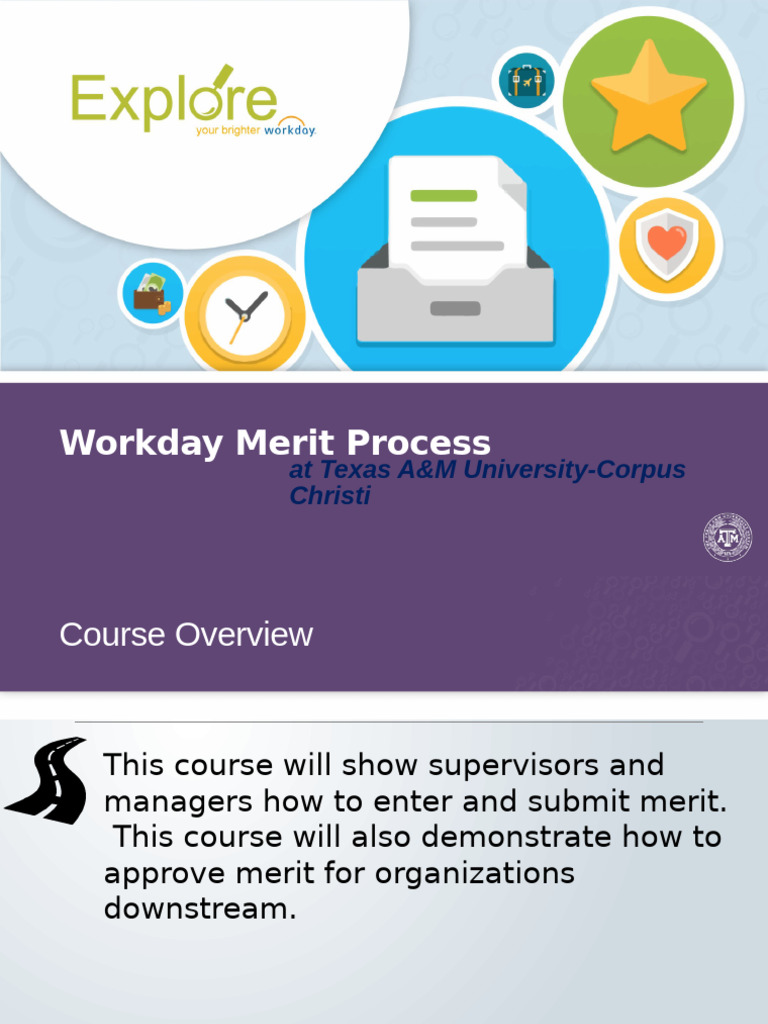 Workday Merit Process Overview at TAMUCC | PDF | Business