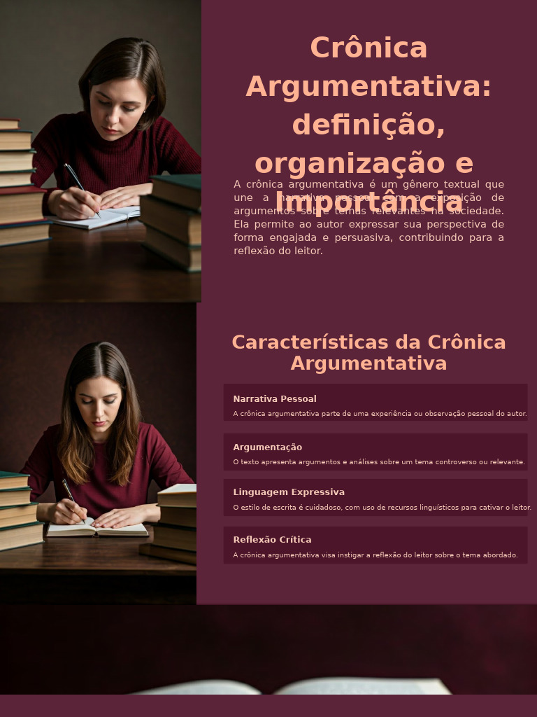 Ber Cronica Argumentativa Definicao e Importancia | PDF | Narrativa | Autor