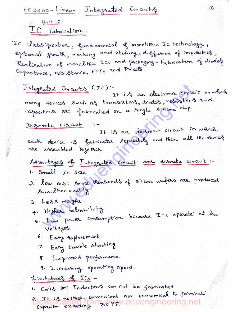 EE3402 LIC Notes 02 - by WWW - Notesfree.in | PDF