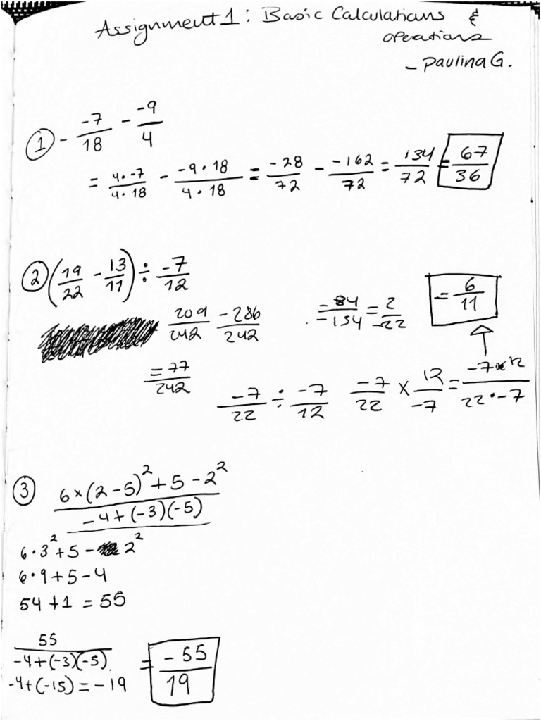 Class Notes On Basic Fractions | PDF