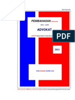 Download Latihan Soal PKPA Dan Pembahasan Ujian Advokat 2011 by Red Borneo SN81776297 doc pdf
