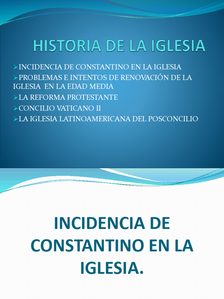 Historia de La Iglesia Edad Media | PDF | Concilio Vaticano II ...