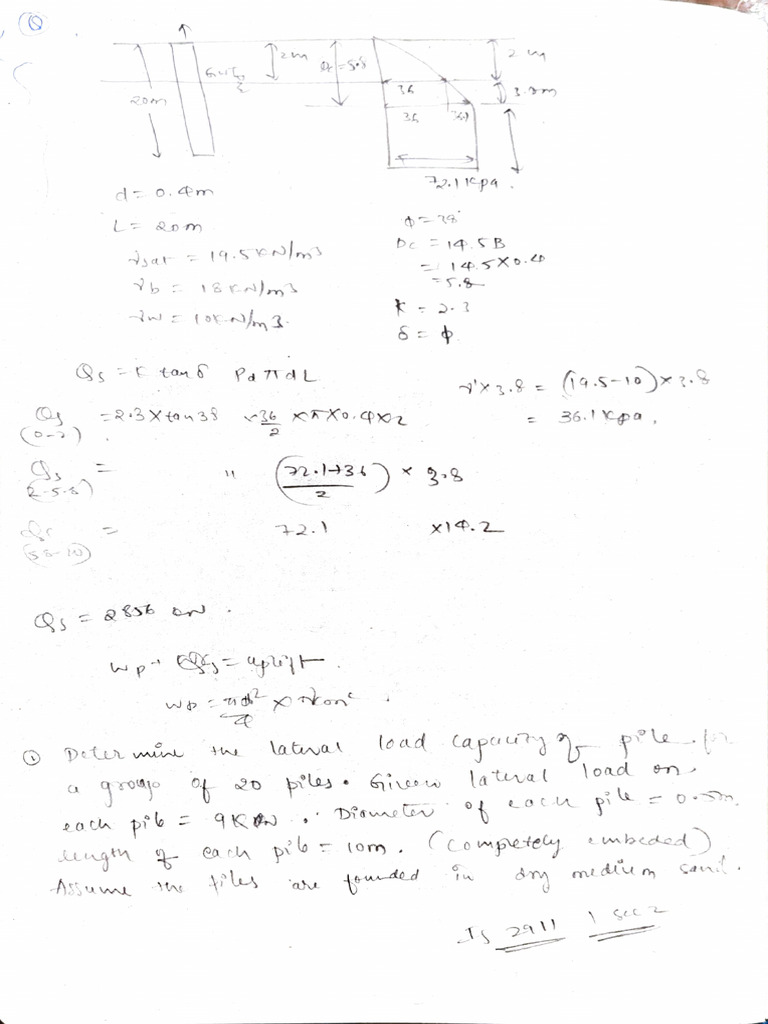 Lateral Load Analysis for Pile Foundations | PDF