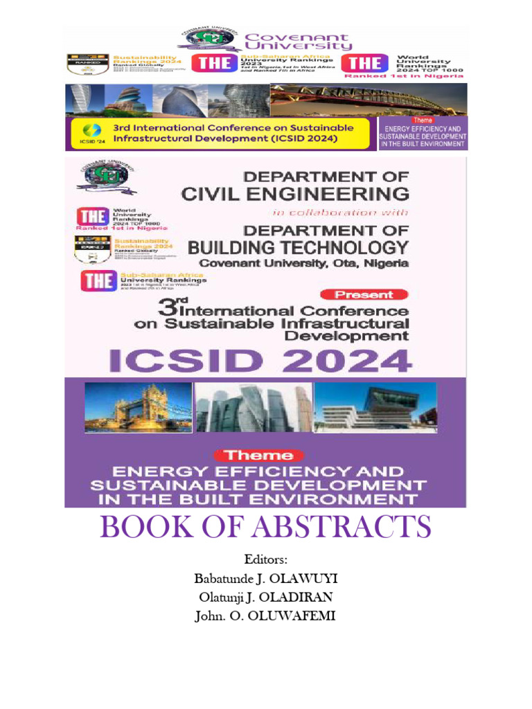 ICSID 2024: Energy Efficiency in Infrastructure | PDF | Efficient ...