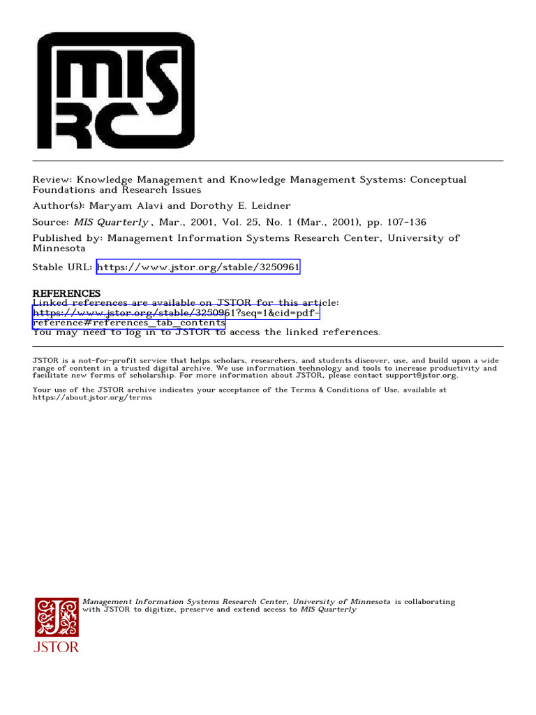 Knowledge Management Systems Review | PDF | Knowledge | Tacit Knowledge