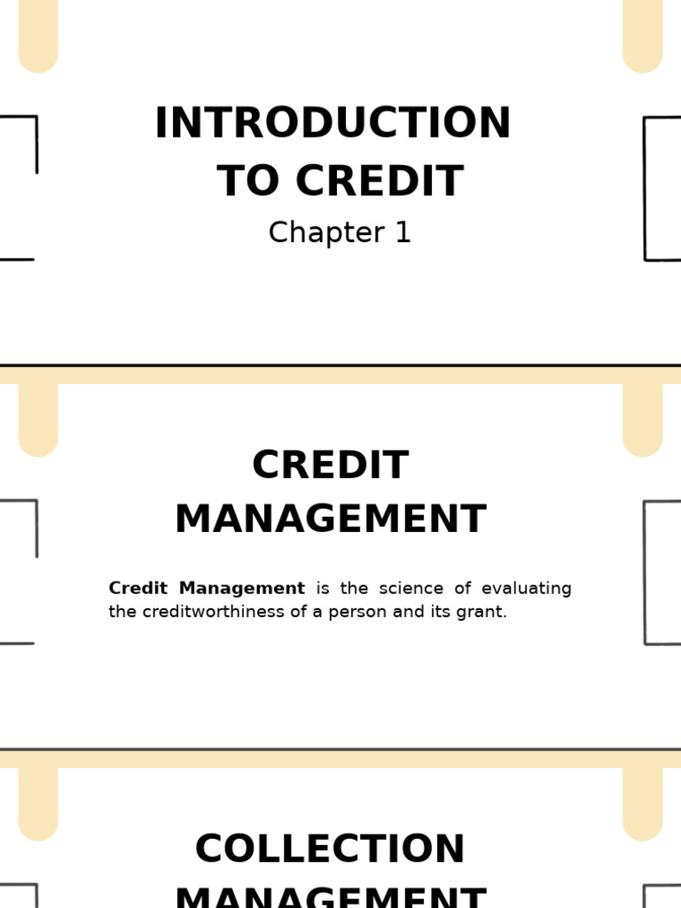 Credit Management Essentials Guide | PDF | Credit | Finance & Money ...