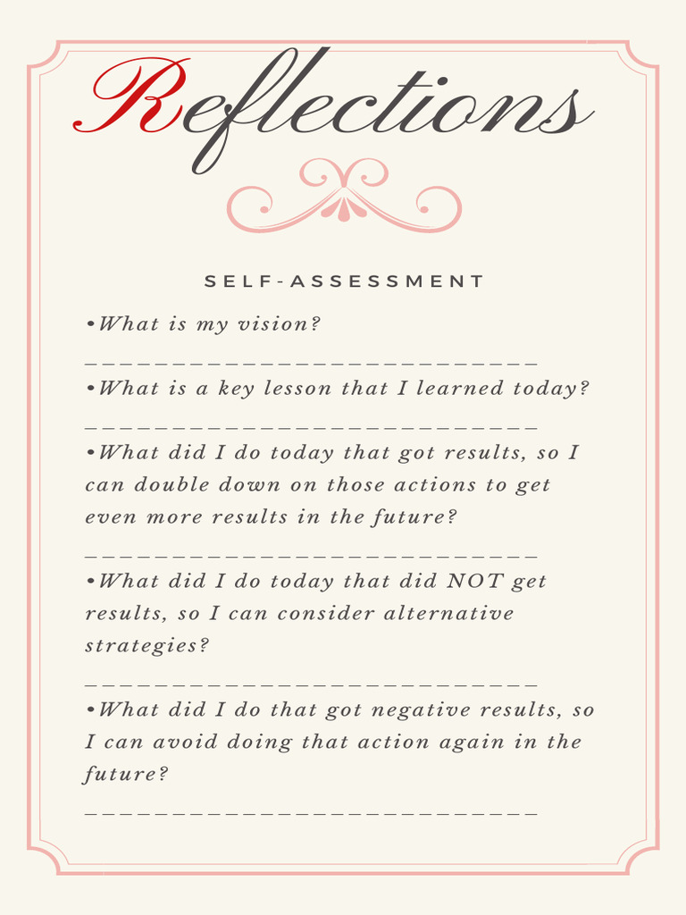 Self-Assessment and Accountability Guide | PDF