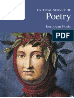 Critical Survey of Poetry - European Poets