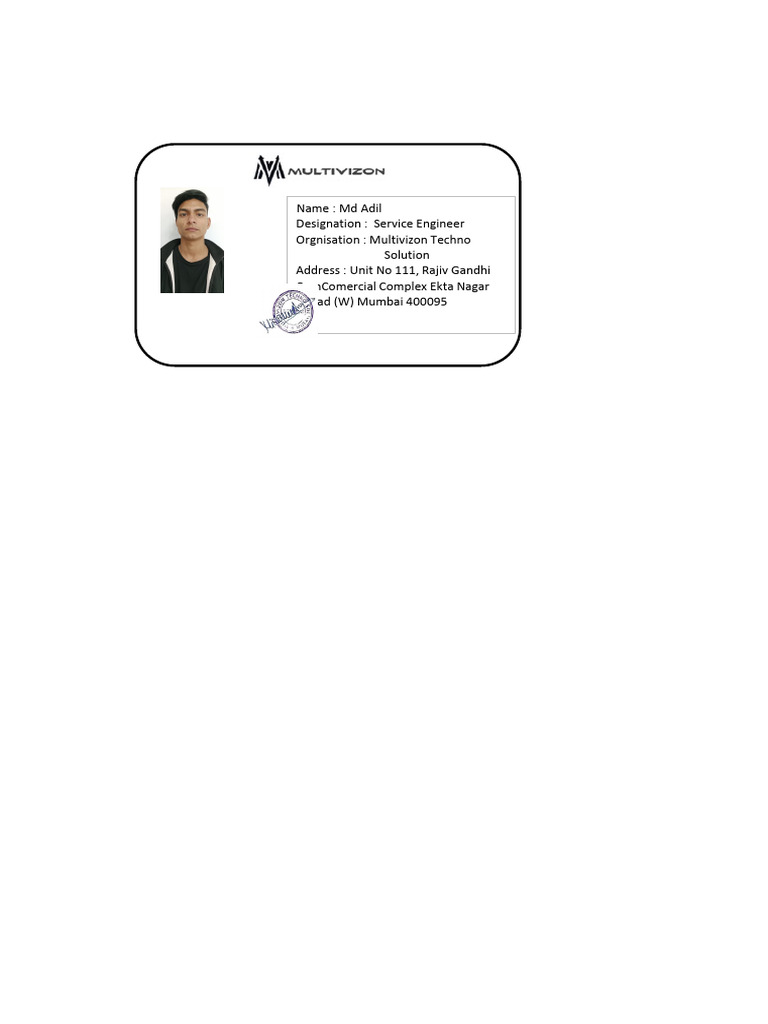 ID CARD Adil | PDF
