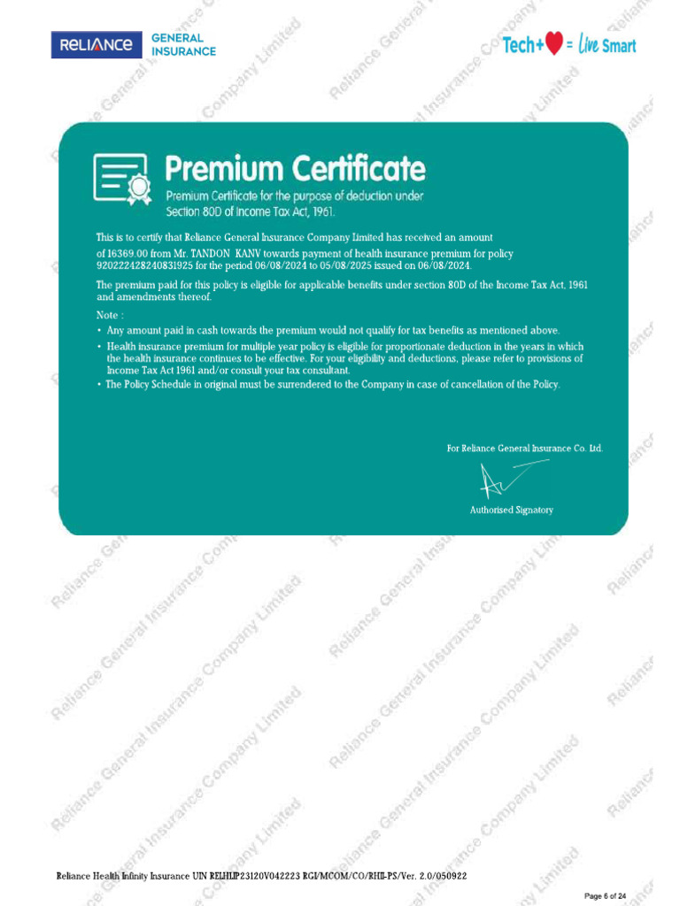 Reliance - Health | PDF