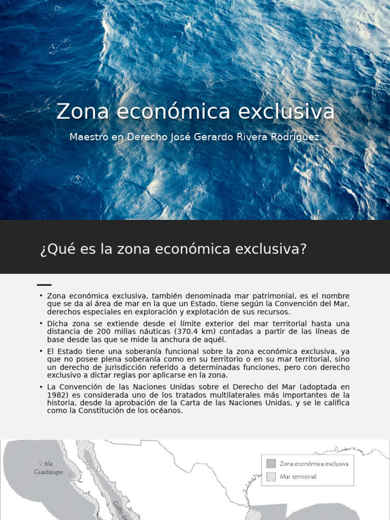 Zona Económica Exclusiva: Definición y Derechos | PDF | Zona económica ...