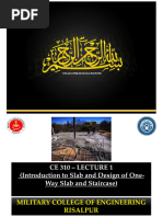 One-Way Slab Design per ACI 318-19 | PDF | Beam (Structure) | Bending