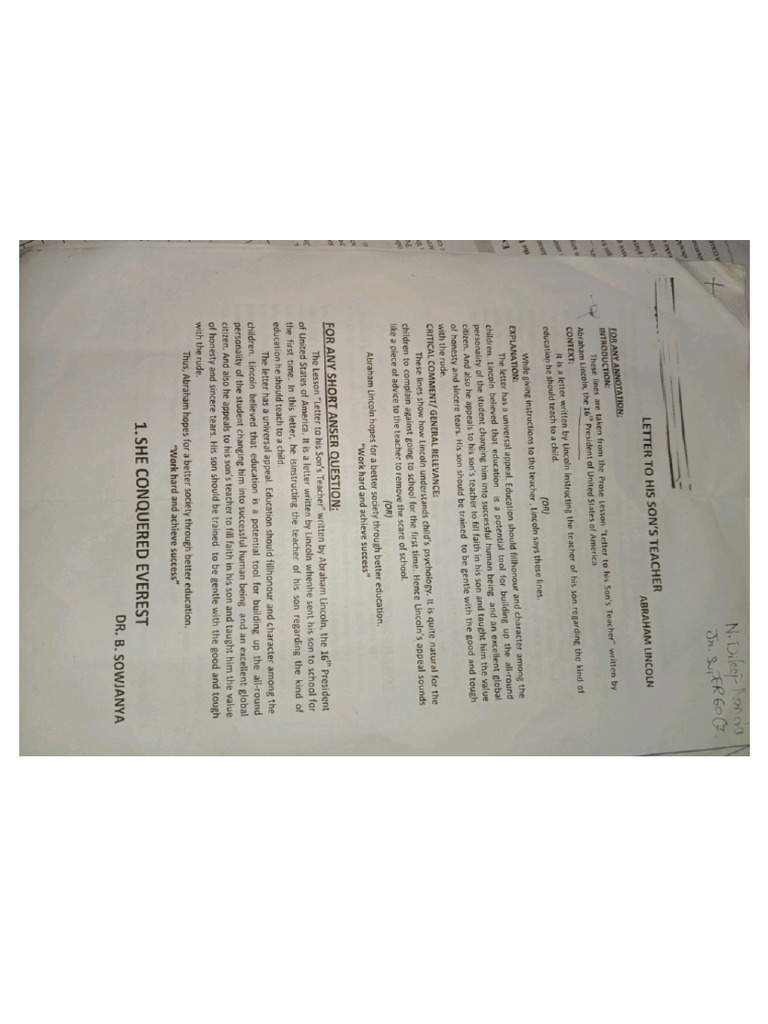 Single Answers | PDF