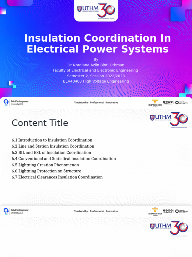 Insulation Coordination in Power Systems | PDF | Insulator (Electricity ...