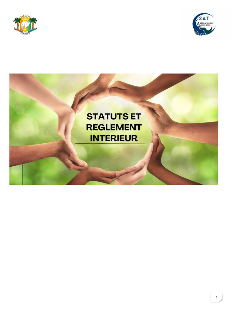 Règlement Intérieur de l'Association 2AT | PDF