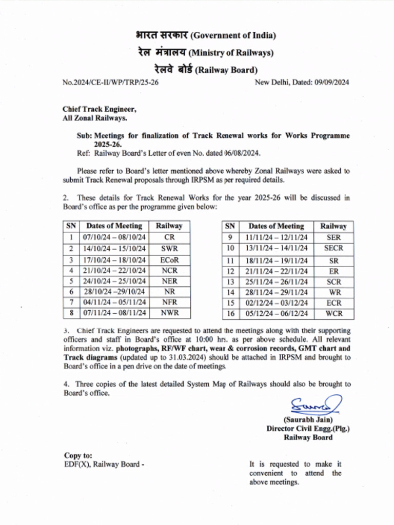 PWP Meeting Letter | PDF