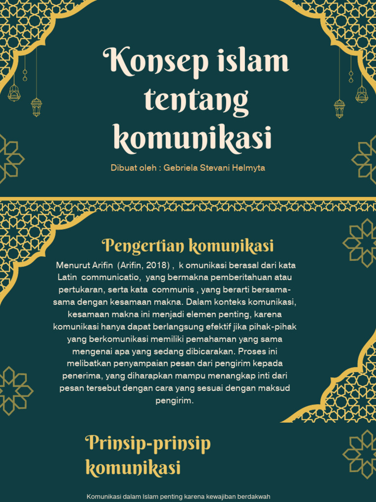 Prinsip Komunikasi dalam Islam | PDF
