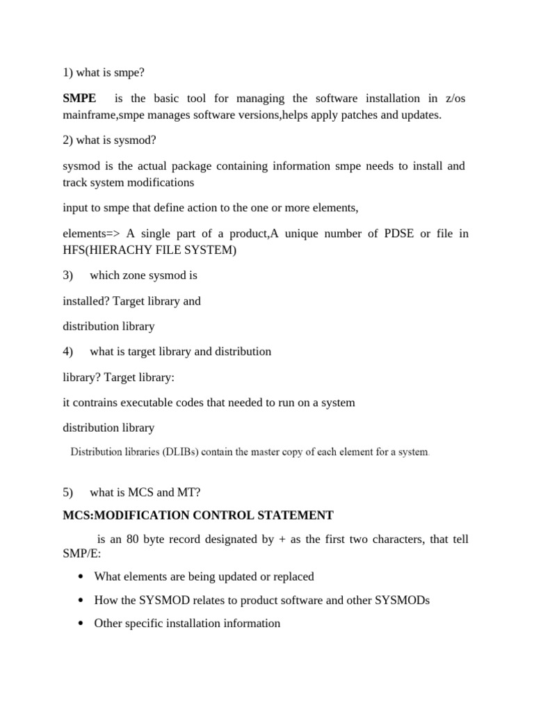 Mainframe Software Management Guide | PDF | Computer Programming ...
