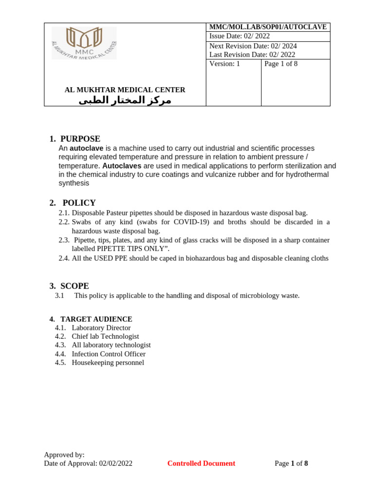 Sizing For Autoclave Leaching