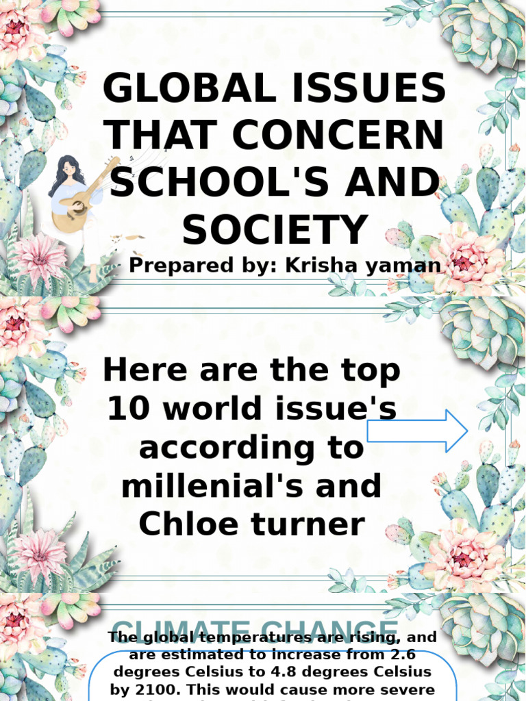 Top Global Issues Impacting Society | PDF | Violence | Pollution