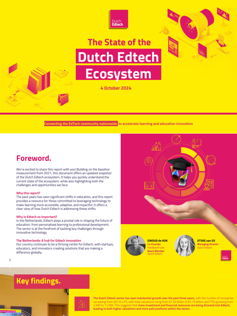 Dutch Edtech Ecosystem Overview 2024 | PDF | Educational Technology ...